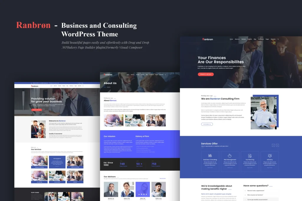 Ranbron – Business and Consulting WordPress Theme